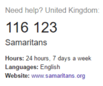 samaritans helpine 116123