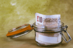 Money kept in jar