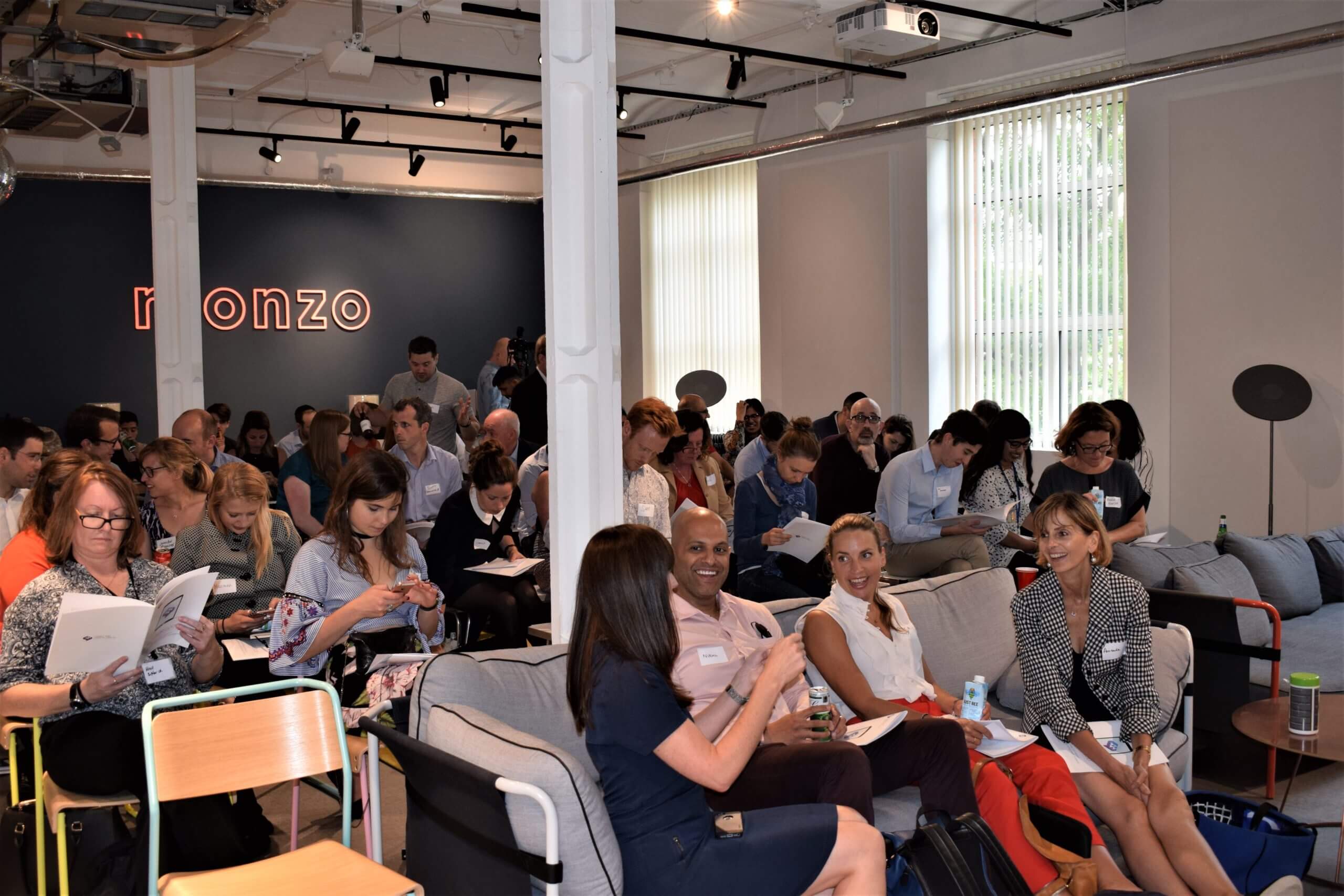 Attendees at the Fintech for good report launch