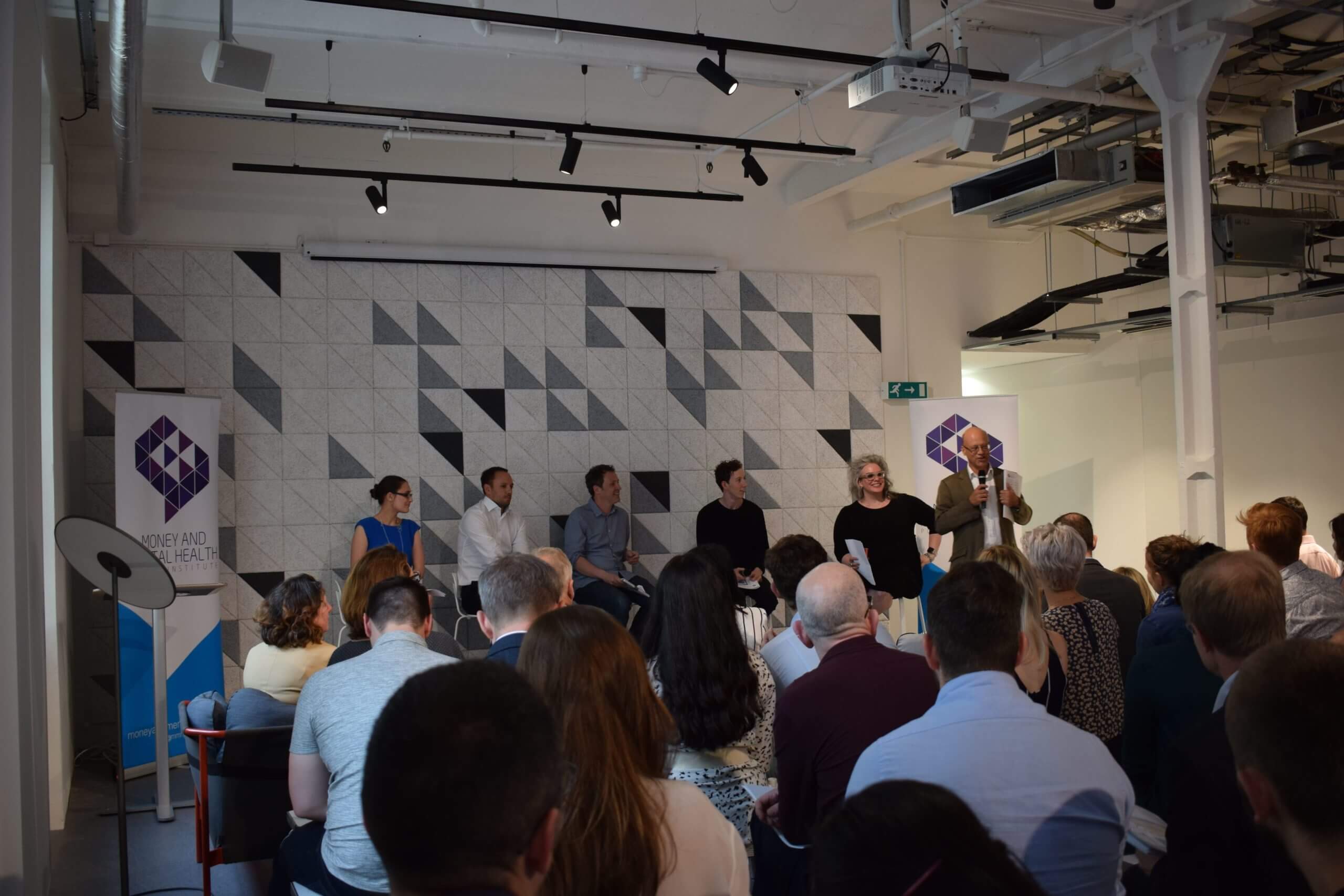 Simon Crine introducing the attendees at the Fintech for good report launch event