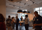 People networking at fintech for good launch event