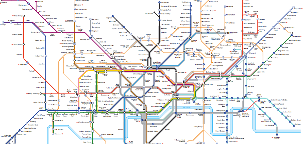 TfL tube map for people with anxiety