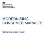 Consumer green paper