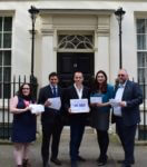 Campaigners at 11 Downing Street