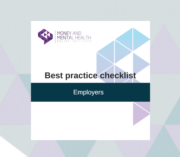 Financial wellbeing at work Best practice checklist for employers