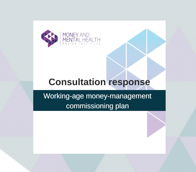 Working-age money-management commissioning plan