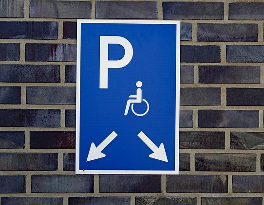 Disabled parking blue badge