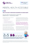 A picture of the cover of our Mental Health Accessible summary