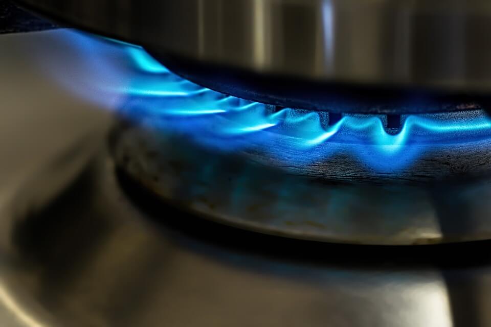 picture of a gas hob