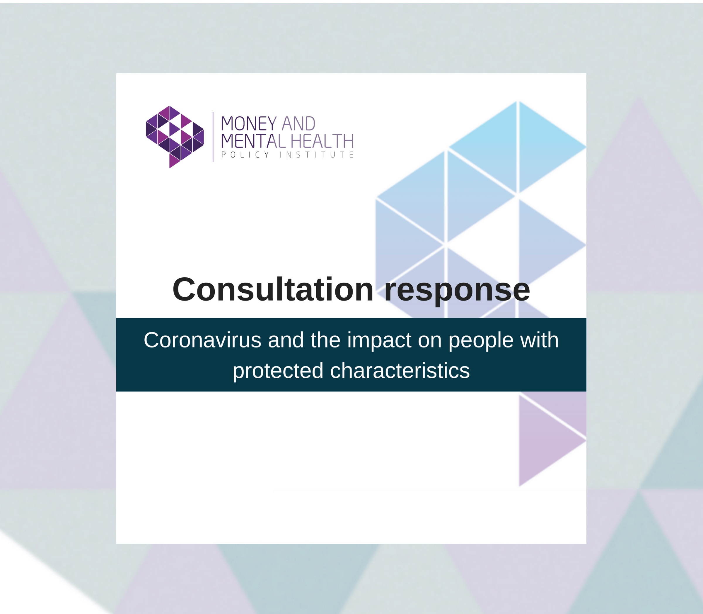 Business, Energy and Industrial Strategy Committee’s inquiry on coronavirus and the impact on people with protected characteristics