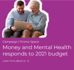 money mental health 2021 budget