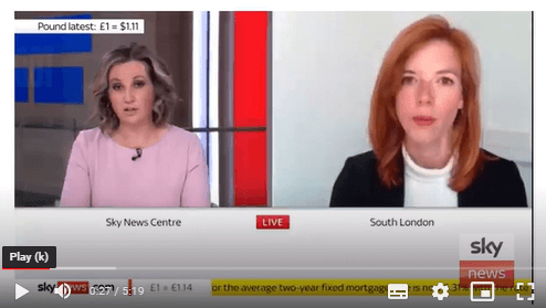 Helen Undy appears on a split screen with anchor Kimberley Leonard