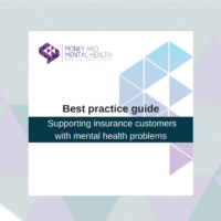 Text reads: Best practice checklist. Supporting insurance customers with mental health problems