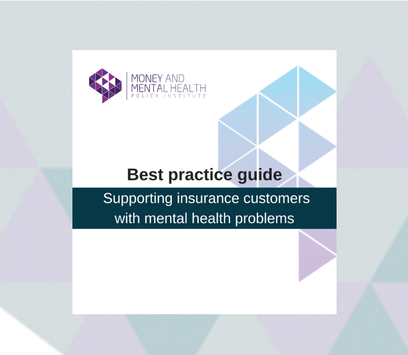 Text reads: Best practice checklist. Supporting insurance customers with mental health problems
