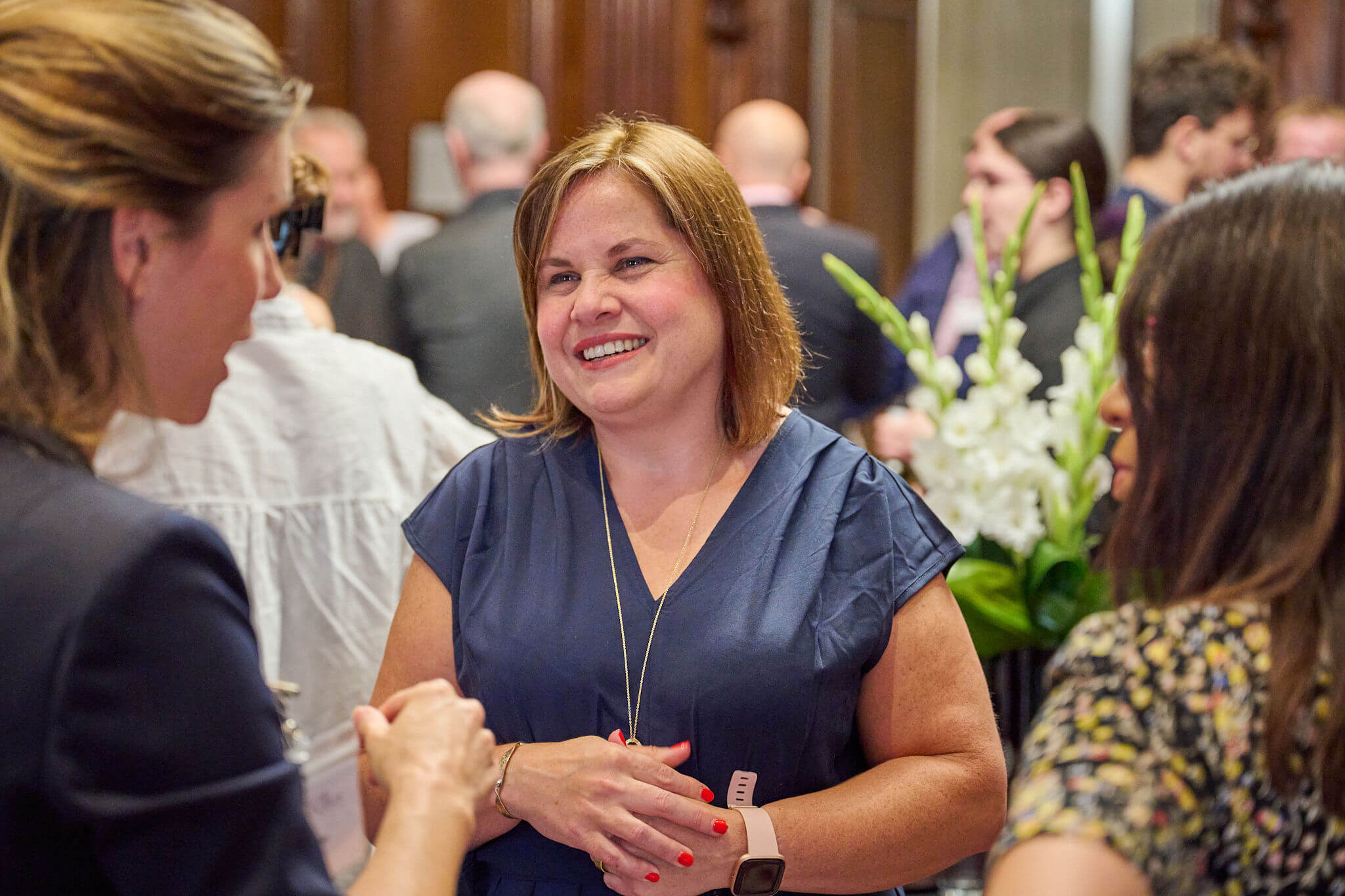 Report author Nikki Bond speaking to guests at Money and Mental Health's Breaking the cycle launch event.