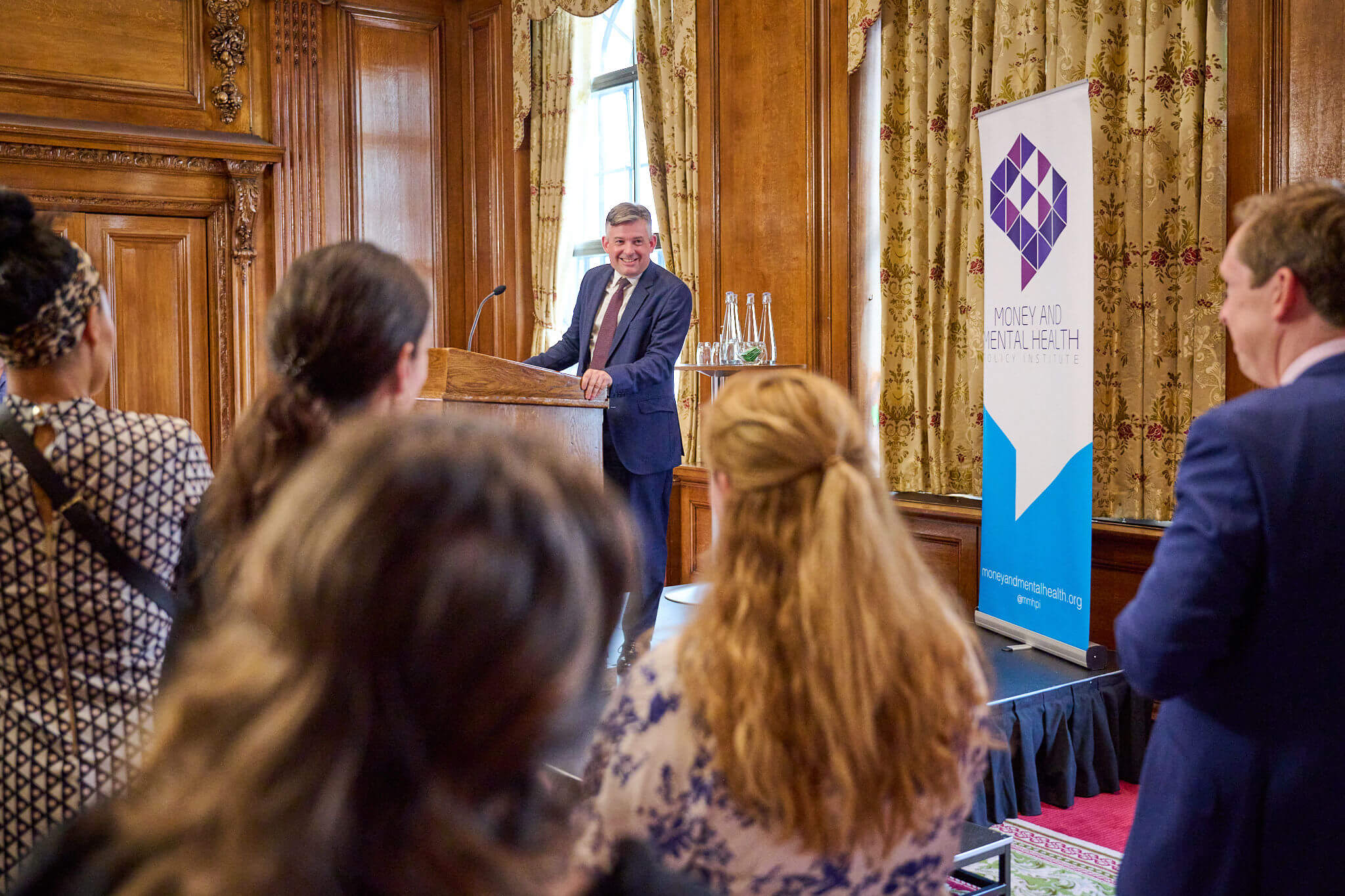 Jonathan Ashworth speaking at Money and Mental Health's Breaking the cycle launch event.