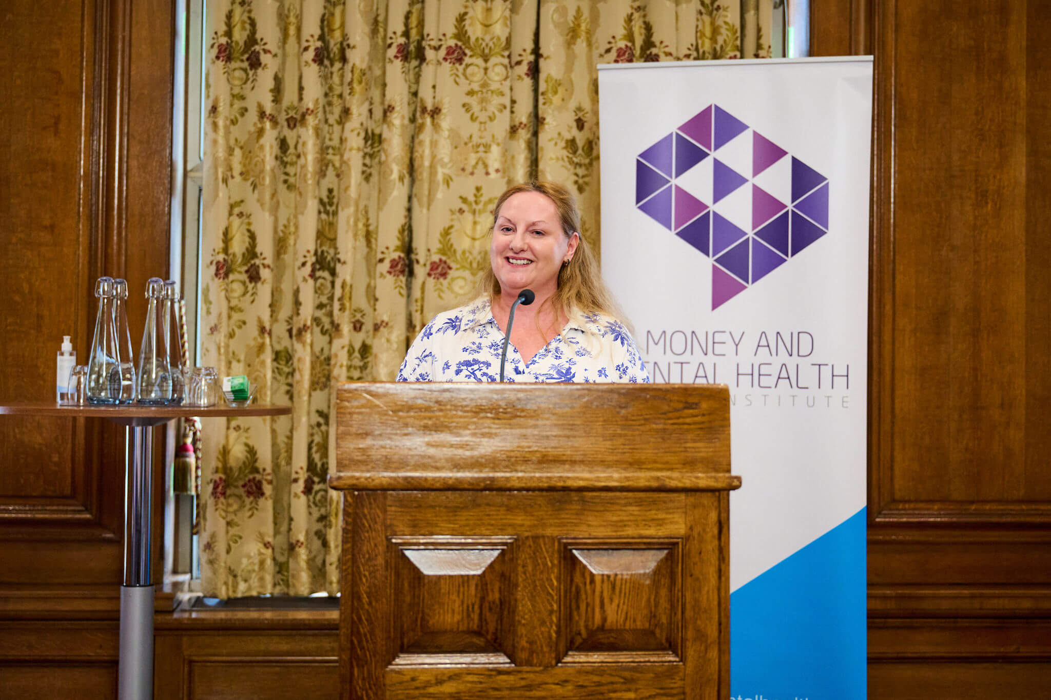 Dr Lisa Cameron speaking at Money and Mental Health's Breaking the cycle launch event.