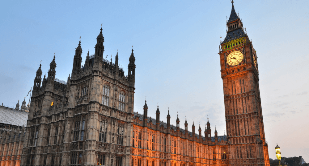 Big Ben and the Houses of Parliament.