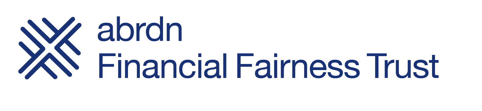The logo of abrdn Financial Fairness Trust. Blue text on a white background.