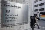 Sign for the Department of Work and Pensions.