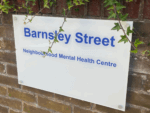 Barnsley Street Neighbourhood Mental Health Centre sign.
