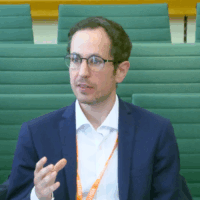 Conor D'Arcy speaking at a hearing of the Work and Pensions Select Committee on 12 November 2025.