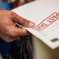 Letter saying 'past due'.