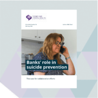 The cover of our 'Banks' role in suicide prevention' paper