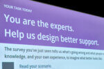 "You are the experts. Help us design better support." A photo from our event focused on improving support services alongside members of our Research Community.